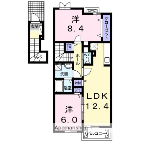 セレーナいずみ(2LDK/2階)の間取り写真