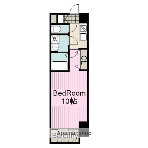 S-RESIDENCE春日井(1K/11階)の間取り写真