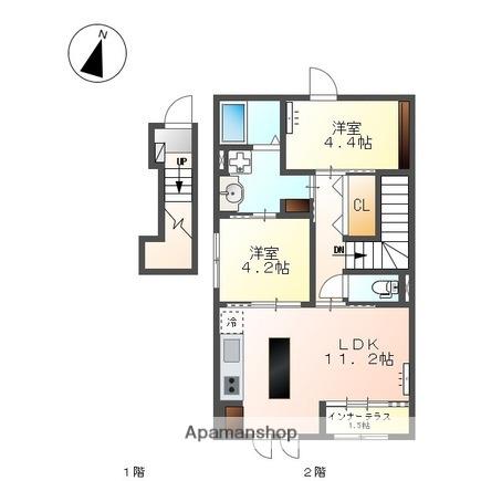 AMFORETⅡ(2LDK/2階)の間取り写真