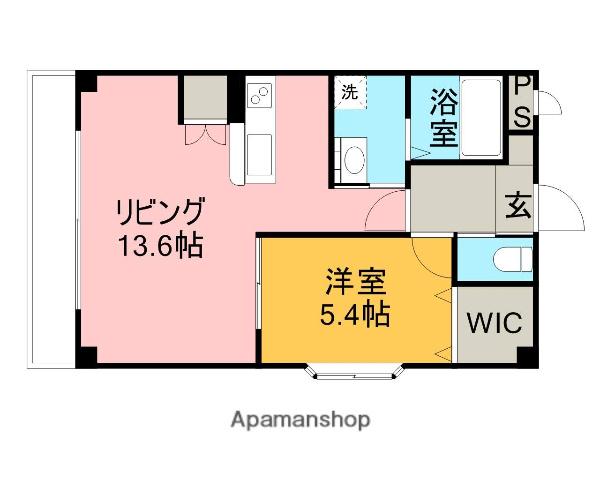 ノートルレーブ(1LDK/2階)の間取り写真