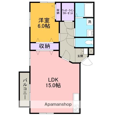 プレステージT(1LDK/3階)の間取り写真