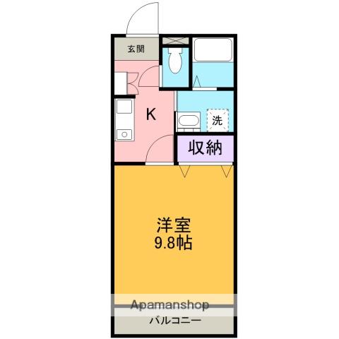 LOTUS AOI Ⅱ(1K/4階)の間取り写真