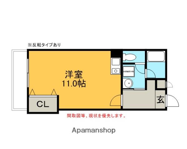 LOTUS AOI(1K/2階)の間取り写真