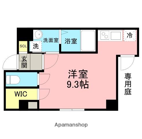 CASA AVENUE OKAZAKI(ワンルーム/4階)の間取り写真