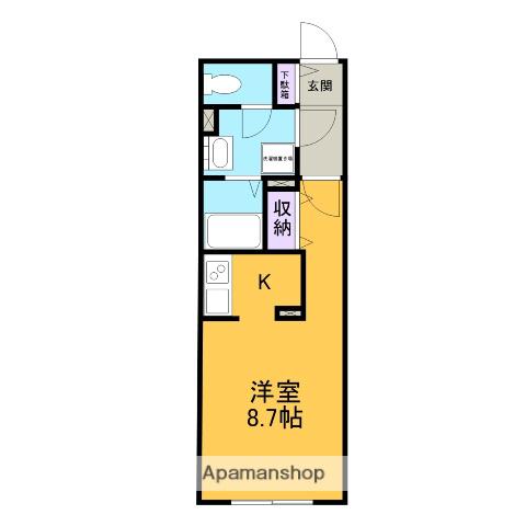G VIVRE 岡崎駅前(1K/2階)の間取り写真