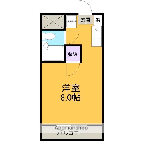 AIコンフォート小豆坂(ワンルーム/2階)の間取り写真
