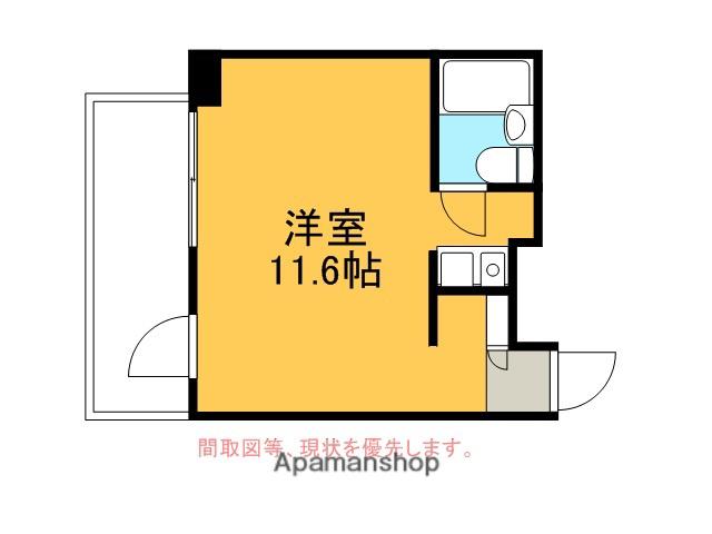 VILLA 57(ワンルーム/2階)の間取り写真