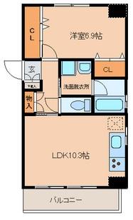 グランドノーザンクロス(1LDK/6階)の間取り写真