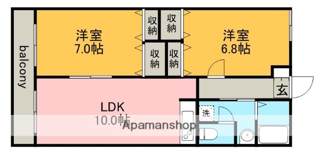 サンレトア(2LDK/2階)の間取り写真