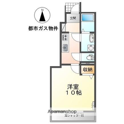 セイト城崎A(1K/1階)の間取り写真