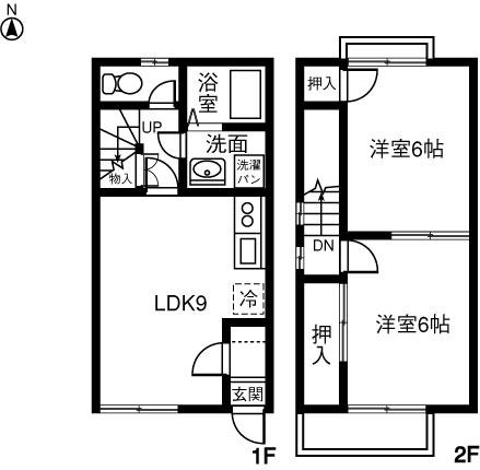 ＤＵＰＬＥＸ　Ｍ　Ｂ(2LDK)の間取り写真