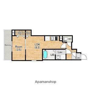 ジーメゾン一宮天王ルクセルク(1LDK/2階)の間取り写真
