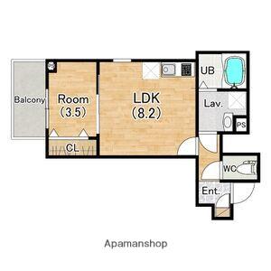 ジーメゾン一宮天王ルクセルク(1LDK/3階)の間取り写真