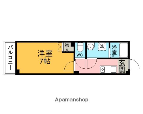 COMFORT97(1K/1階)の間取り写真