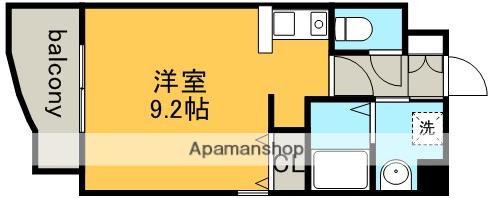 リバーブランシェ(ワンルーム/6階)の間取り写真