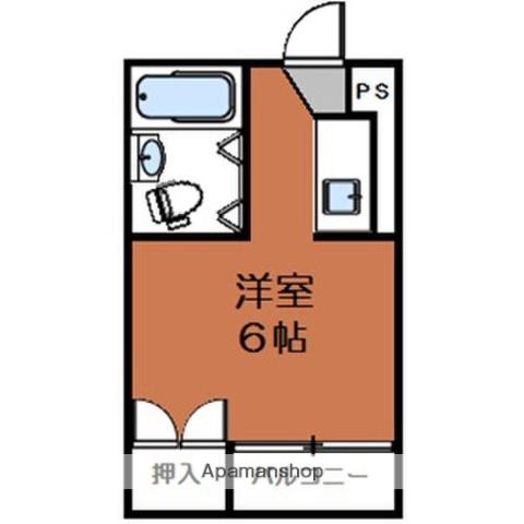 JⅡビル(1K/3階)の間取り写真