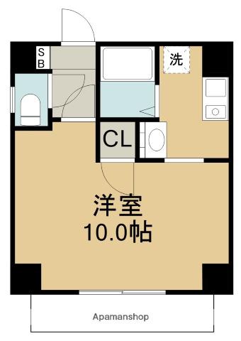 クレアールジーエー(1K/2階)の間取り写真