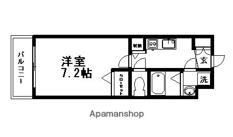 プラウランド小牧(1K/5階)の間取り写真