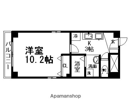 第2ステュディオ大曽根(1K/3階)の間取り写真