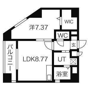 YOSHINO SQUARE(1LDK/3階)の間取り写真