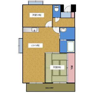 エステート19(3DK/3階)の間取り写真