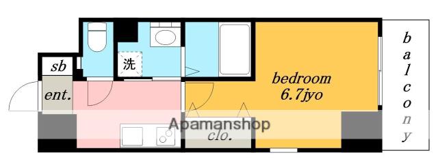 PULCHRA OZONE(1K/4階)の間取り写真