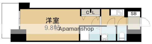 S-RESIDENCE大曽根駅前(1K/14階)の間取り写真