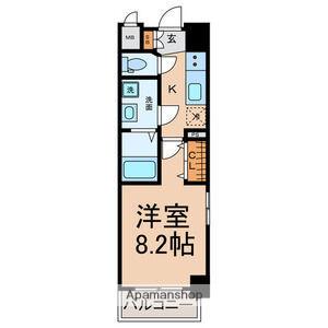 AXIS SAKURA(1K/3階)の間取り写真