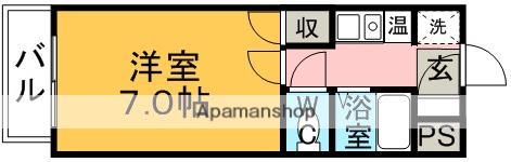 エスポワール名古屋(1K/8階)の間取り写真