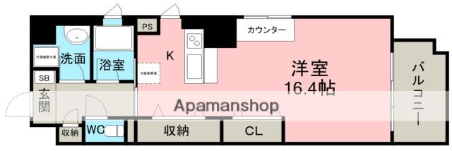 エピュレ(ワンルーム/3階)の間取り写真