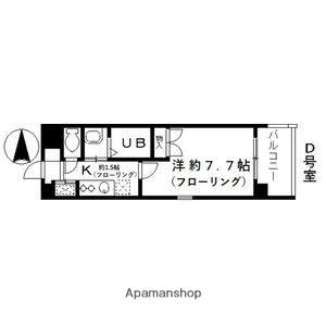 FINE CALL TB-01(1K/2階)の間取り写真