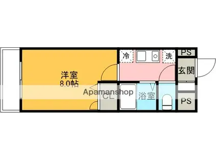 現代ハウス大須(1K/11階)の間取り写真