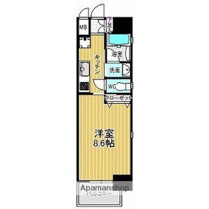 セレニティー名駅(1K/3階)の間取り写真