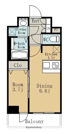 メイクスデザイン名駅南(1DK/9階)の間取り写真