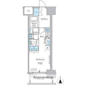 ヒヴィ・カーサ名駅西(ワンルーム/11階)の間取り写真