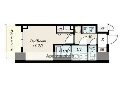 S-RESIDENCE名駅ノース(1K/11階)の間取り写真