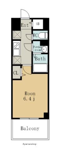 メイクス名駅南Ⅱ(1K/9階)の間取り写真