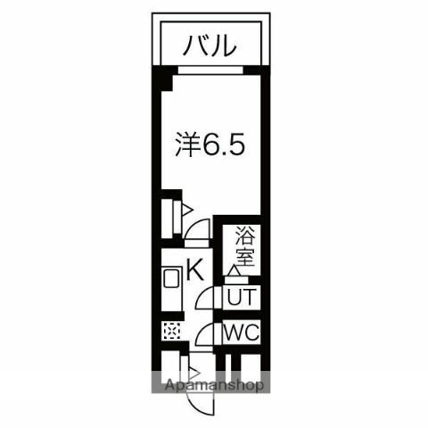 ファステート名古屋駅前ドリーム(1K/14階)の間取り写真
