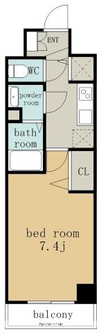 プレサンス上前津グレース(1K/3階)の間取り写真