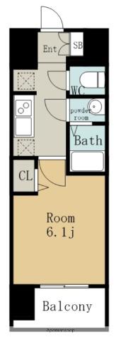 プレサンス大須観音フィエスタ(1K/2階)の間取り写真
