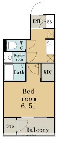 エステムコート名古屋葵(1K/5階)の間取り写真