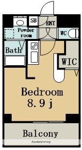 エステシア名駅(ワンルーム/5階)の間取り写真