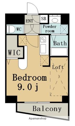 エステシア名駅(ワンルーム/5階)の間取り写真