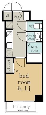 プレサンス太閤通駅前デュプル(1K/10階)の間取り写真