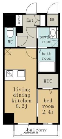 エスリード金山ル・グラン(1LDK/3階)の間取り写真
