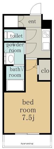 エスリード名古屋サザンプレイス(1K/3階)の間取り写真