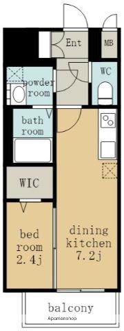 エスリード鶴舞シエスタ(1DK/3階)の間取り写真