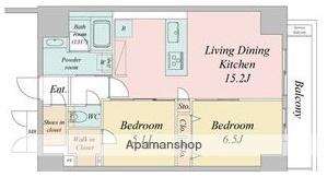 ルネフラッツ今池駅前サウス(2LDK/2階)の間取り写真