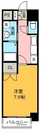 MAISON DE GASPARD名駅(1K/5階)の間取り写真