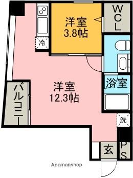 CHATEAU&HOTEL MEIEKI-MINAMI2ND(1LDK/10階)の間取り写真